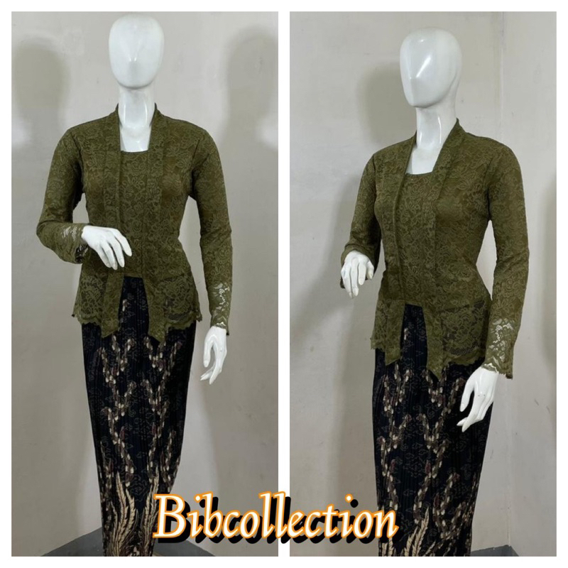 KEBAYA MODERN kutubaru burkat pendek panjang 60 cm