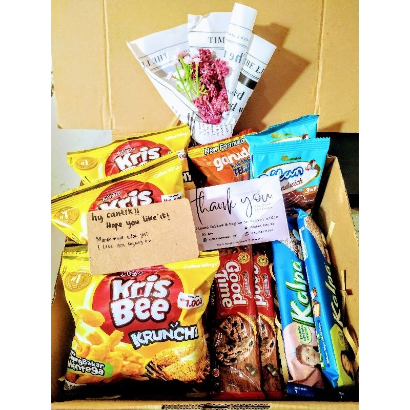 

hampers box snack kado hadiah ultah