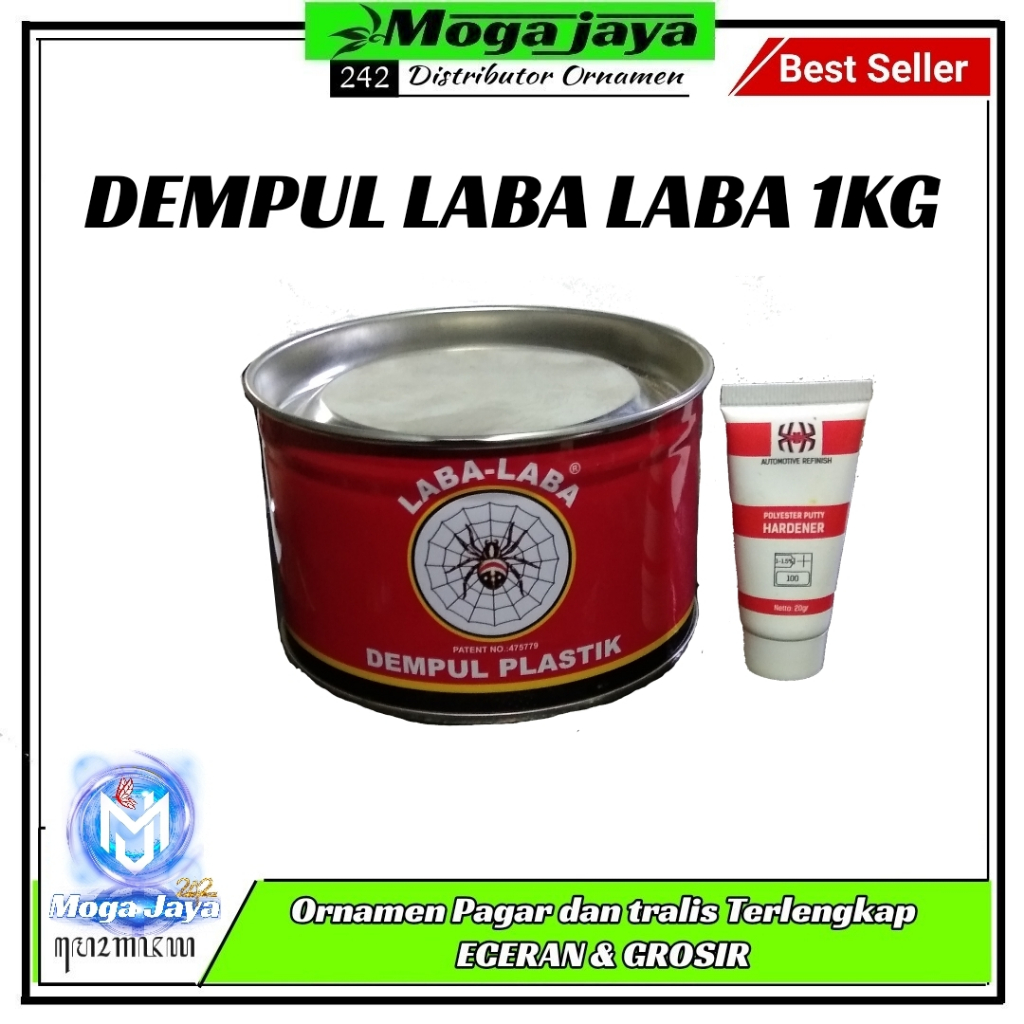 dempul halus hijau dempul besi kayu plastik 1kg