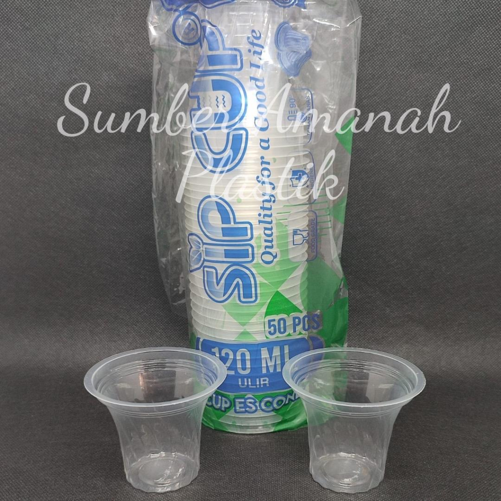Gelas Plastik Eskrim Jagung Jasuke Cup Ulir 120ml @50pcs