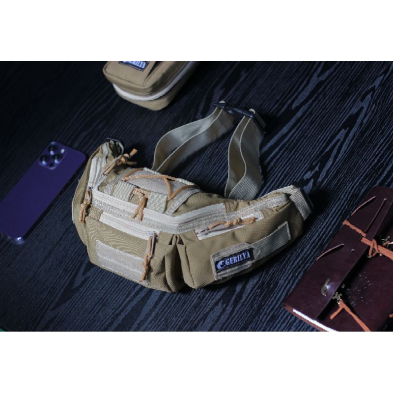 Waistbag/waistbag pria/waistbag tactical army/tas selempang army/ Gerilya (tas kualitas Premium)