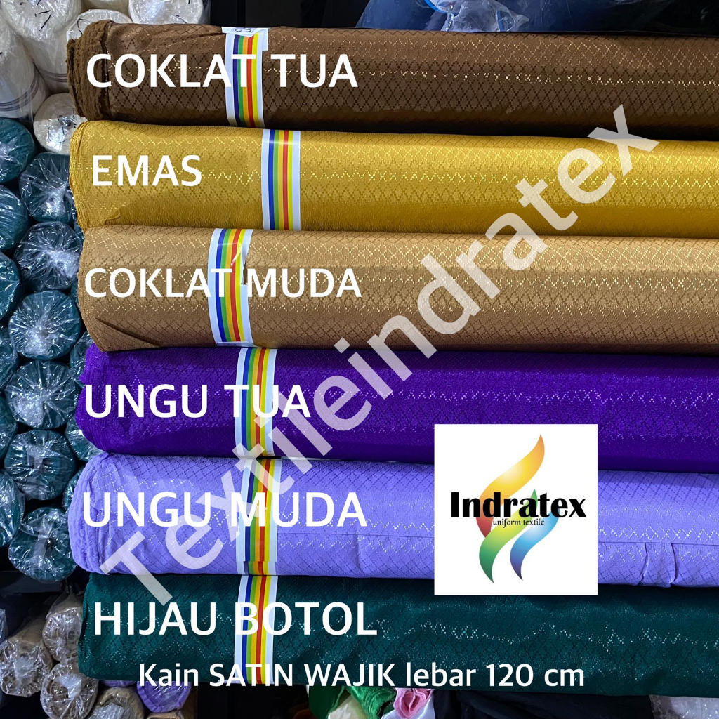 ( per 1 roll ) kain SATIN SATEN WAJIK SIDO VANESSA lebar 120 cm bahan tirai hordeng gorden dekorasi aksesoris fashion rok kerajinan tangan taplak meja backdrop background foto