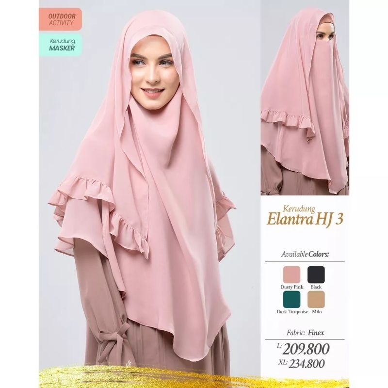 Rabbani Elantra HJ 3 Hijab Jilbab Kerudung Instan Size Jumbo