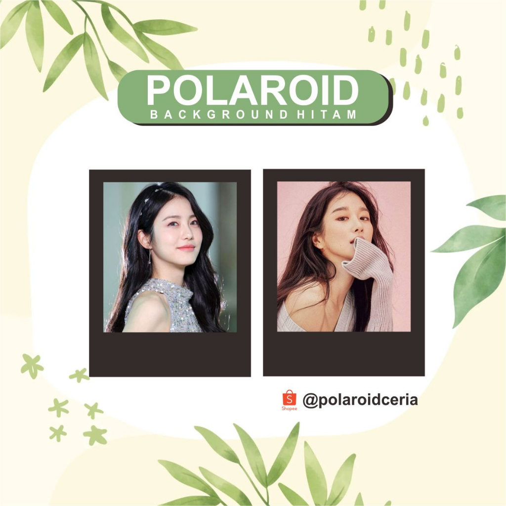 POLAROID 2R BACKGROUND HITAM (TANPA PO)