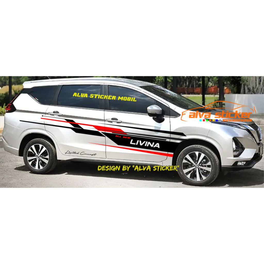 (ALVA) limited concept sticker livina list stripe side body mobil nissan all new livina stiker strip