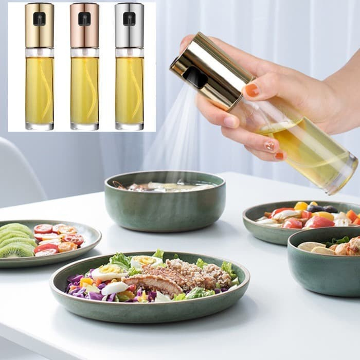 [DEASHOP] BOTOL SPRAY MINYAK KACA 100 ML / ALAT MINYAK AIRFRYER PRAKTIS HEMAT MINYAK / OLIVE OIL SPRAYER MIST STAINLESS AIR FRYER BBQ / BOTOL PENYIMPAN MINYAK KACA