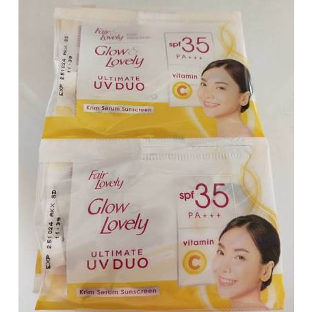 Fair &amp; Lovely Ultimate SPF 35 PA+++ UV Duo Krim Serum Sunscreen Vitamin C 20g