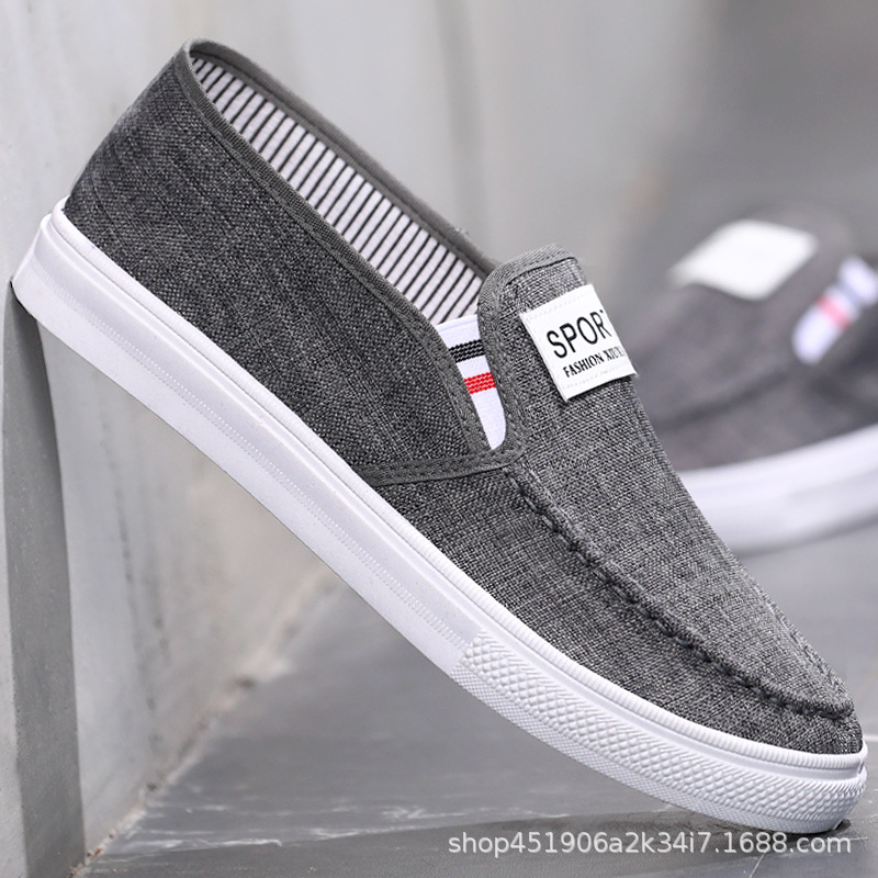 PASTI DISKON Highland Sepatu Slip on Pria Sepatu Santai Casual Formal Suede Kerja Kantor Kuliah Abu