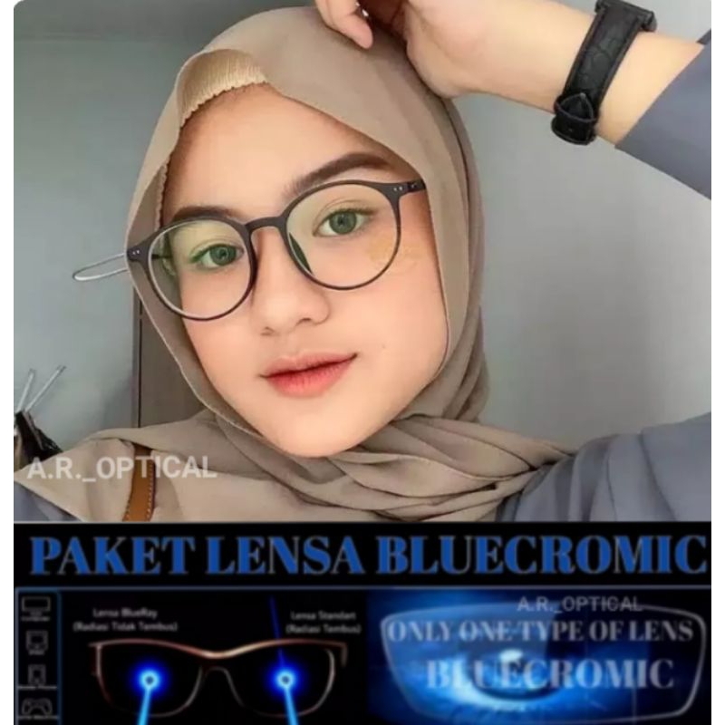 KACAMATA 21261 kacamata minus lensa photocromic/bluecromic