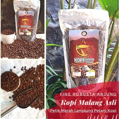 

Kopi Fine Robusta Gunung Arjuno Malang Bubuk Murni Biji Asli 250 gr