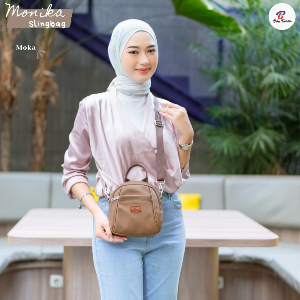 TERMURAH TAS SELEMPANG WANITA MONIKA BAG BY BIRU TSABITA, SLING BAG DAN SHOULDER BAG MONIKA BY BIRU TSABITA