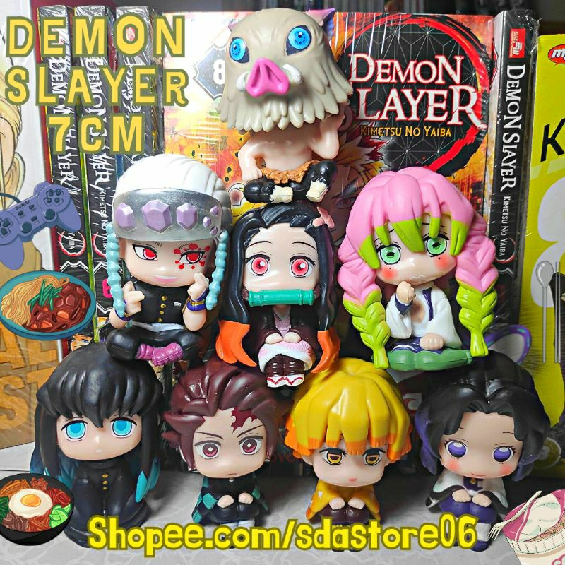 Action Figure Standing Figure Kimetsu No Yaiba Demon Slayer Tanjiro Kamado Nezuko Kamado Muichiro To