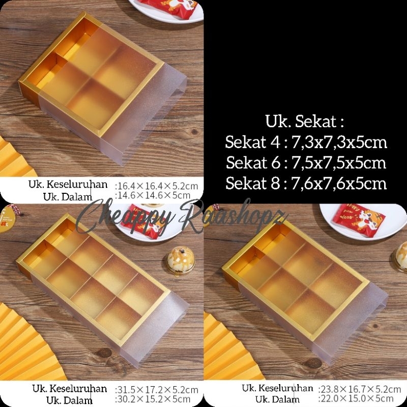 Box Mooncake gold box mooncake sekat 4 6 8 box mooncake sekat 6 box mooncake sekat 8 box mooncake 75