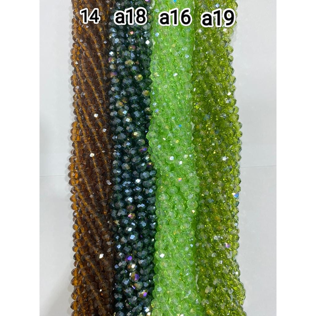 Kristal Ceko Bulat 8 mm warna [1/2] per 10 strings