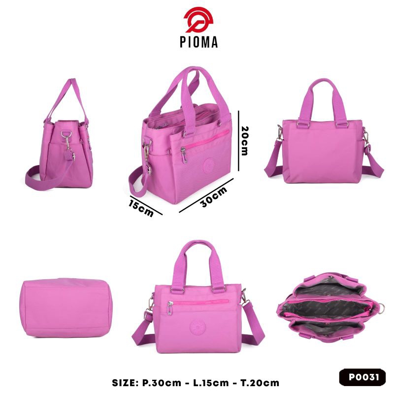 TAS 2 IN 1 OPIO IMPORT 0031 /TAS WANITA SELEMPANG /TAS IMPORT NILON