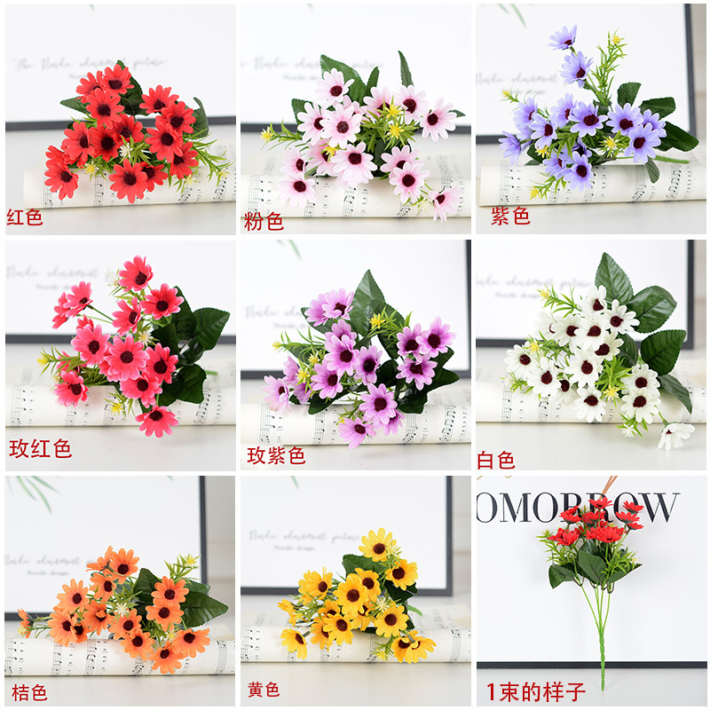 Bunga Buket Chrisanthemum Krisan Bunga Matahari Hias Properti Foto Produk Studio Artificial Flower BG11