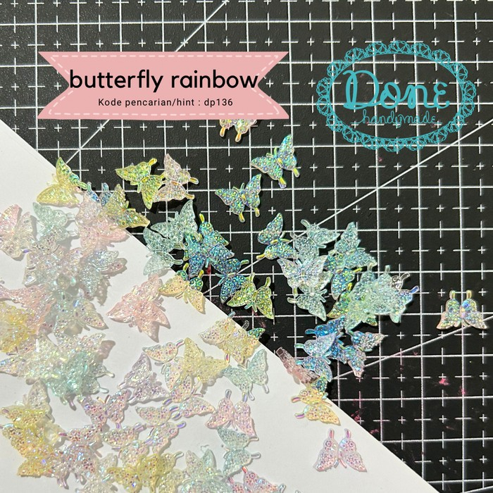 done handymade butterfly sprinkle deco part aksesoris kupu kupu dp136