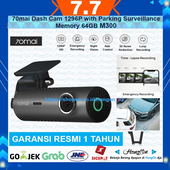 70mai Dash Cam M300 1296P 140° Camera Mobil Car dashcam Night vision