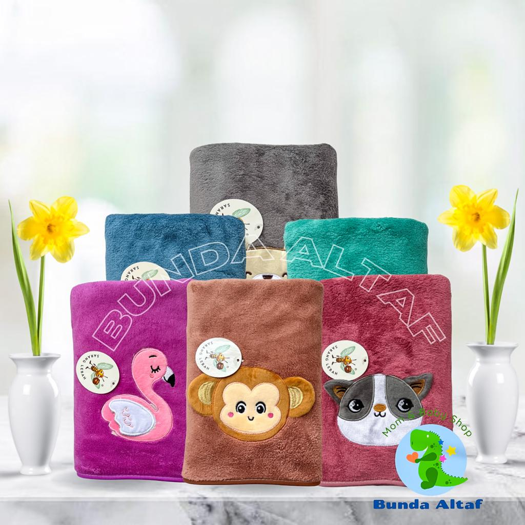 Handuk Mandi Bayi Lembut Karakter Lucu / Handuk Anak Microfiber