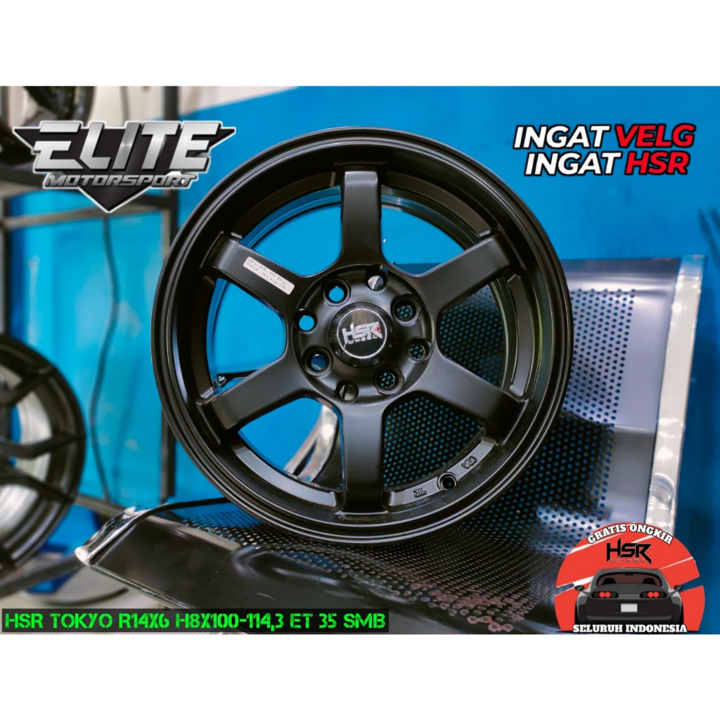 Velg mobil R14 Lubang 4 Pelek Racing mobil Brio Ayla Agya