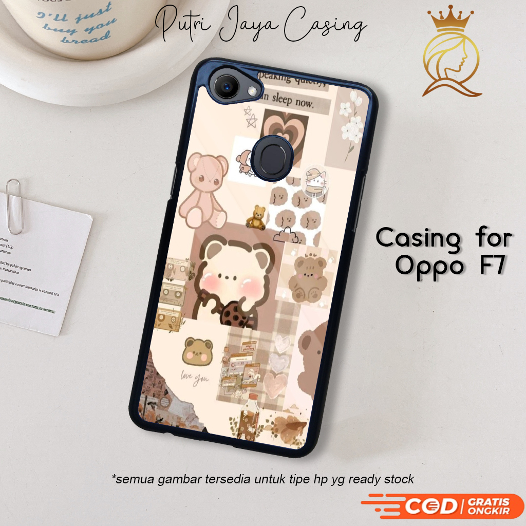 Case Oppo F7 Terbaru Anime Bear 01 Casing Oppo F7 Hardcase Softcase Glossy Kesing Terlaris PutriCase