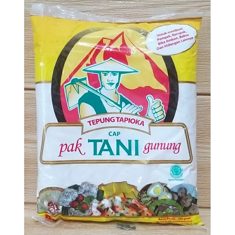 ✔MURAH Tepung Tapioka Pak Tani Gunung 500gr / Tepung Kanji Tani / Tapioka Cap Tani