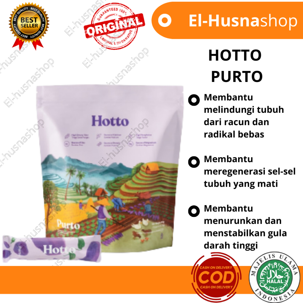 

Hotto Purto Pouch 16 Sachet Multigrain With Purple Potato Minuman Serbuk Sereal Dengan Aneka Biji Original