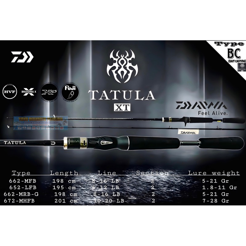 Joran Type BC Daiwa Tatula XT