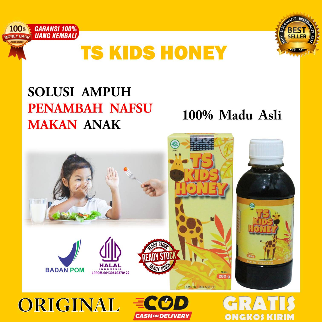 

Madu Ts Kids Honey Penambah Nafsu Makan Pada Anak uk 180g