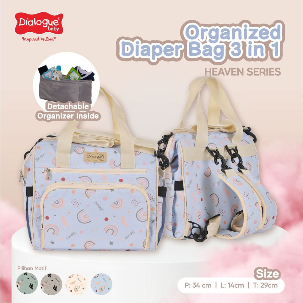 Tas Bayi Medium 3 In 1 Heaven Series - DGT7519 - Dialogue Baby