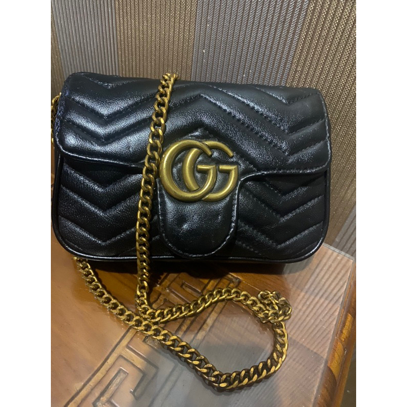 Preloved Gucci Marmont Mini Sling Bag Kulit Asli