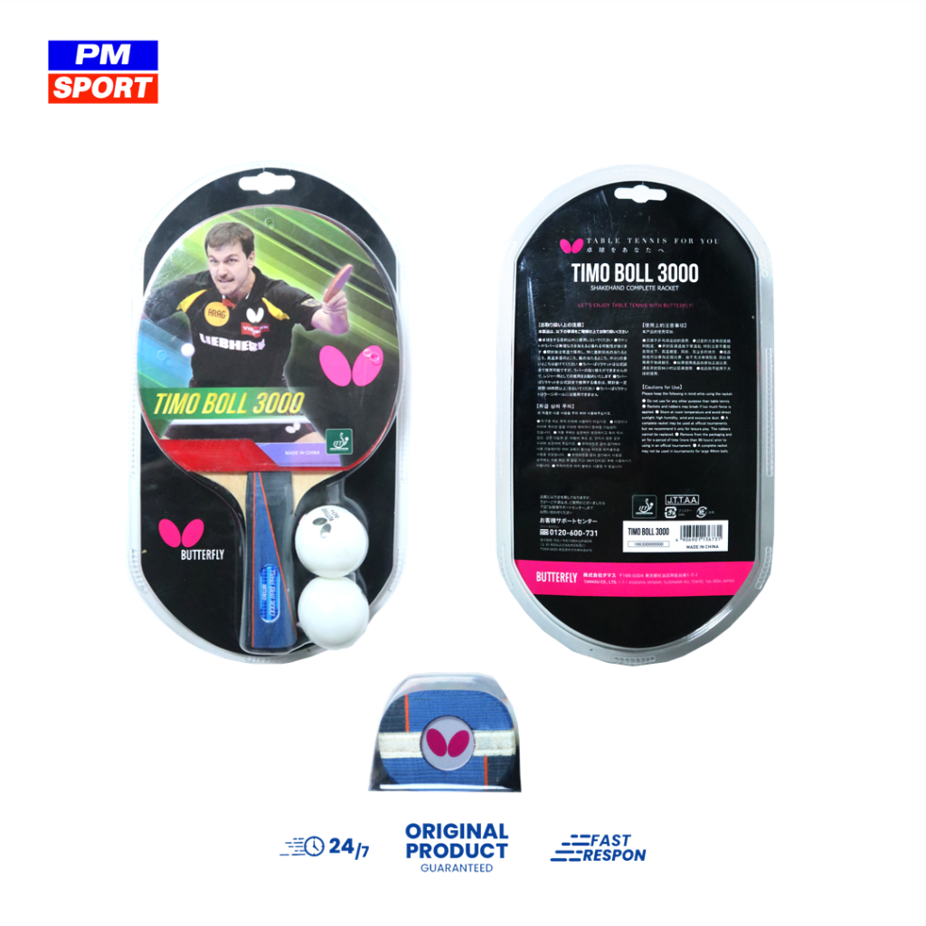 BET TENIS MEJA /  BAT PINGPONG BUTTERFLY TIMO BOLL 3000