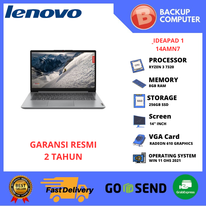 LAPTOP LENOVO IDEAPAD IP1 14AMN7 82VF003HID