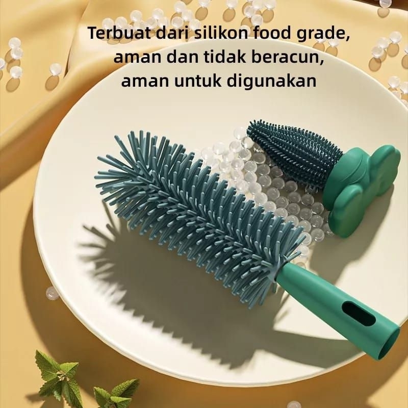 Sikat Botol Susu Model Baru 3in1/pembersih Botol Susu