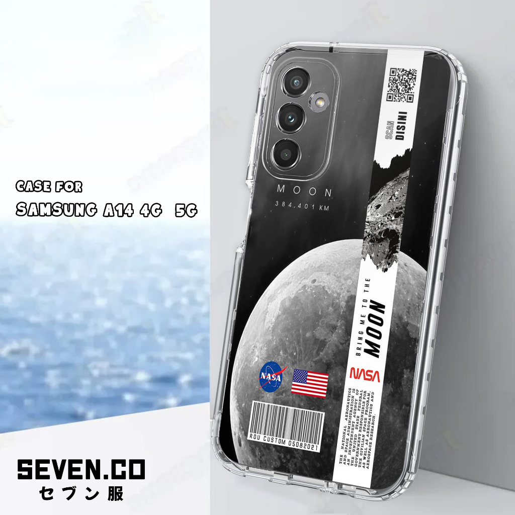 Case SAMSUNG A14 A50 A50S A30S A54 A34 5G SevenCase [ Nasa ] Casing Hp Aesthetic Kesing Hp Karakter 