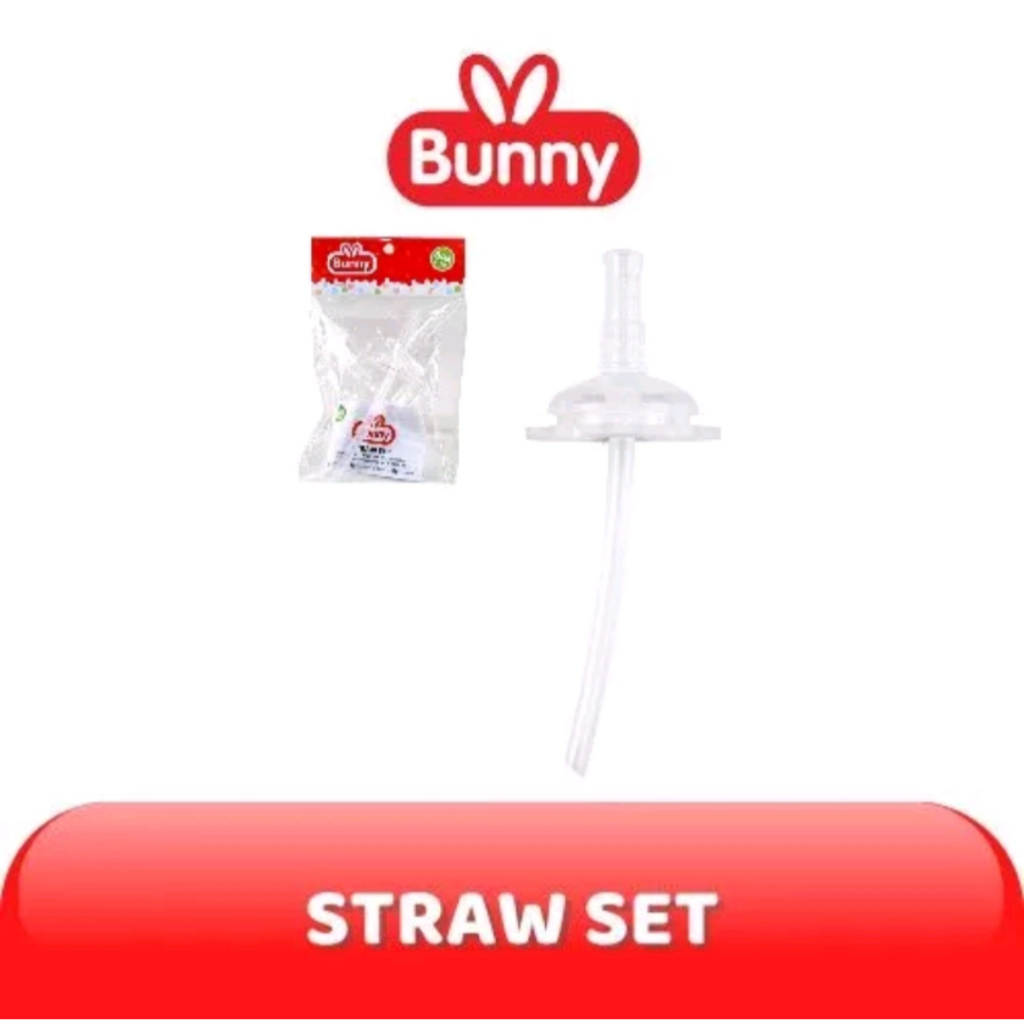 Lusty Bunny Straw and Spout for Training Cup Gelas Minum Bayi Refill Sedotan dan Dot Straw Set