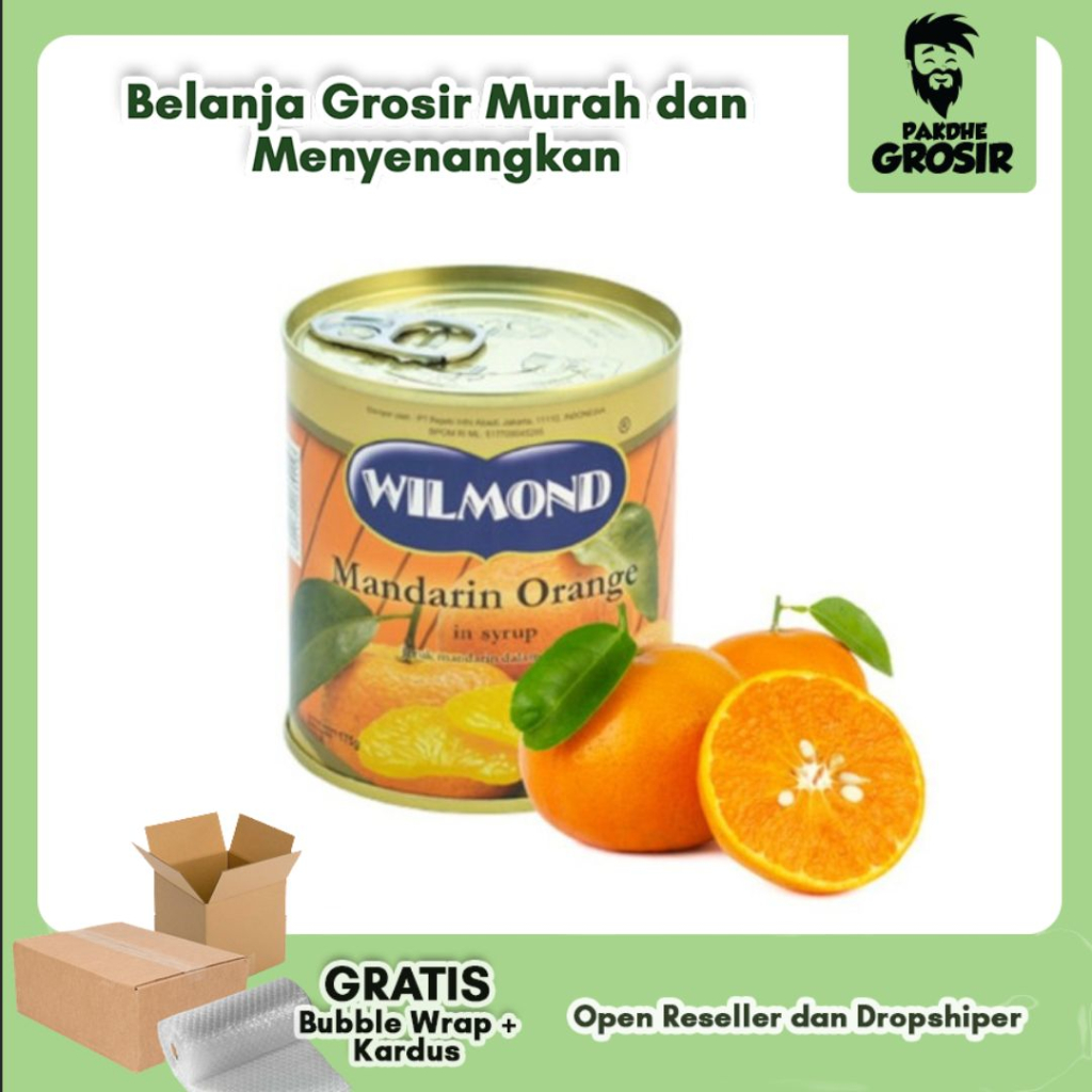 

WILMOND Mandarin Orange in Syrup 312gr / Jeruk Mandarin Kaleng