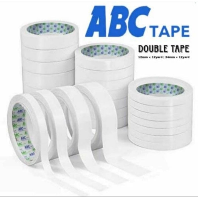 

Double Tape ABC 12mm 12 yard (1roll)