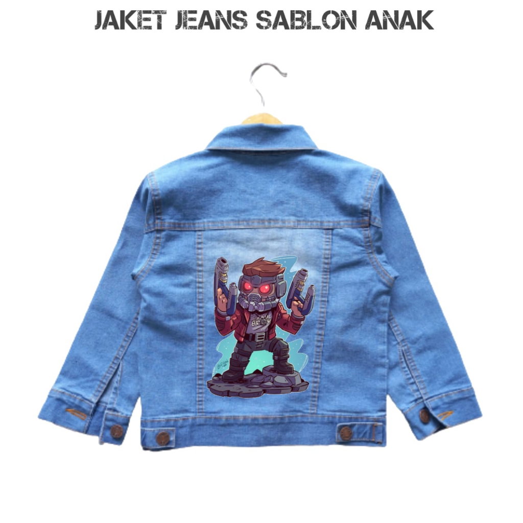 JAKET SABLON KARAKTER ANAK 1-12 TAHUN