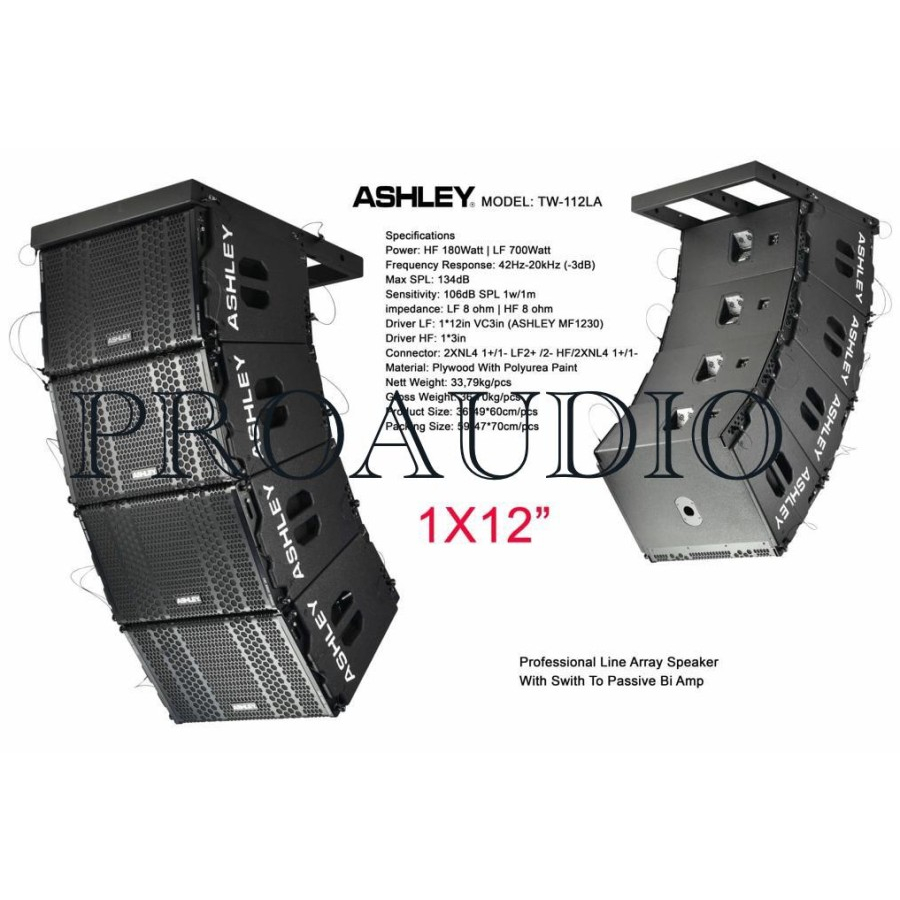 Speaker Line Array ASHLEY TW 112 LA TW112LA TW 112LA ORIGINAL 1 X 12