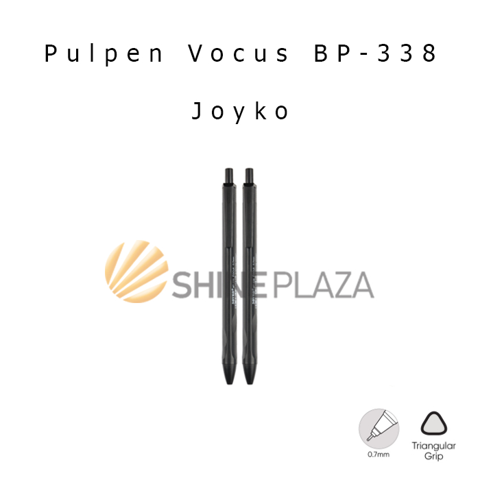 

Pulpen Joyko Vocus BP-338 0.7mm - Bolpen Pena Ball Pen Hitam 0,7 mm