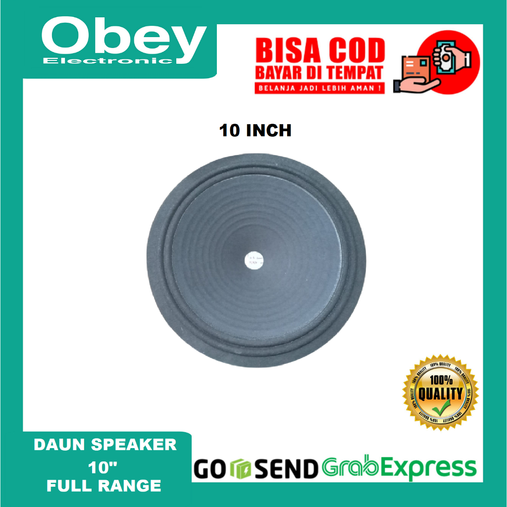 DAUN SPEAKER 1O INCH FULLRANGE/CONUS SPEAKER 10&quot; FULLRANGE LUBANG KECIL