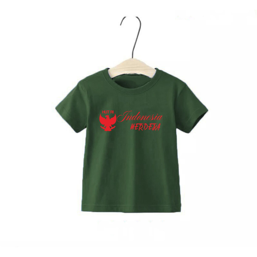 kaos anak HUT RI MERDEKA INDONESIA PANCASILA