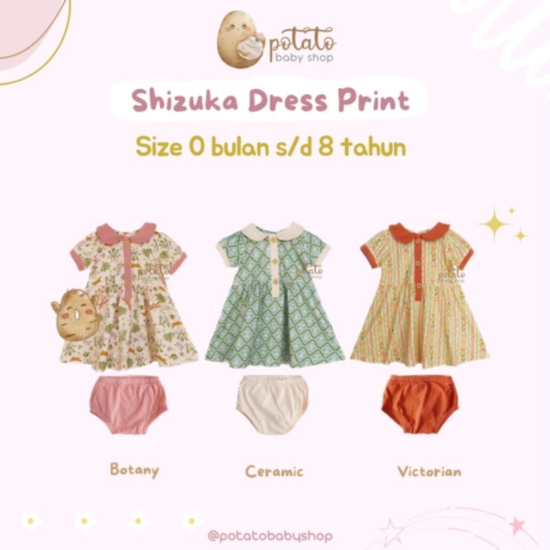 Bohopanna - Shizuka Dress Print - Dress Anak - Boho Baby Panna