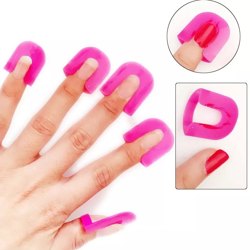 Pembatas klip pelindung pinggiran cover guide kuku jari tangan saat kutekan nail art alat manicure french manicure alat bantu kutekan