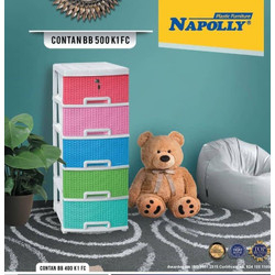 Lemari PLastik Laci Napolly CONTAN BB 400 K1, BB 500 K1 DRAWER NAPOLLY