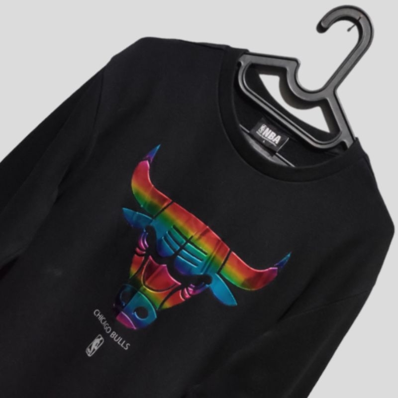 Crewneck Chicago Bulls Rainbow