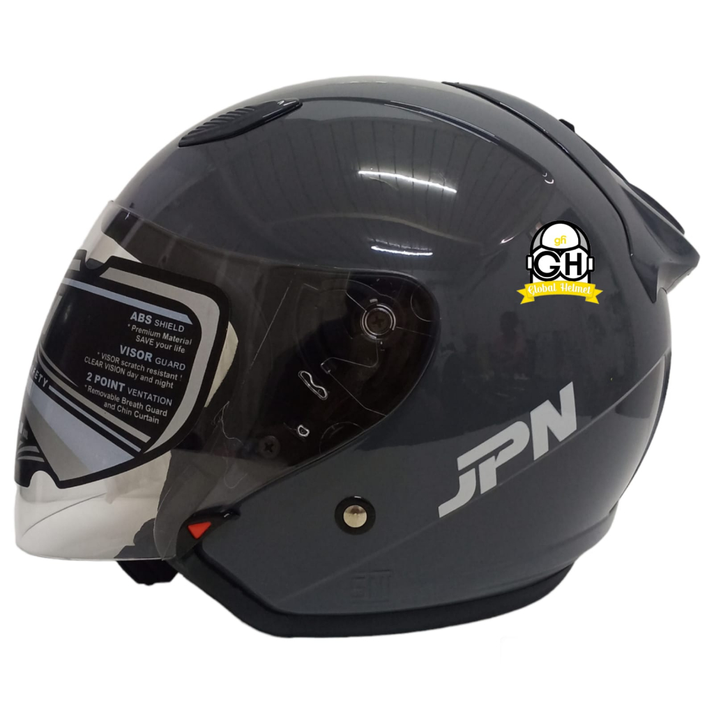 HELM JPN GALAXY MODERN GREY HELM HALF FACE SNI TERBARU