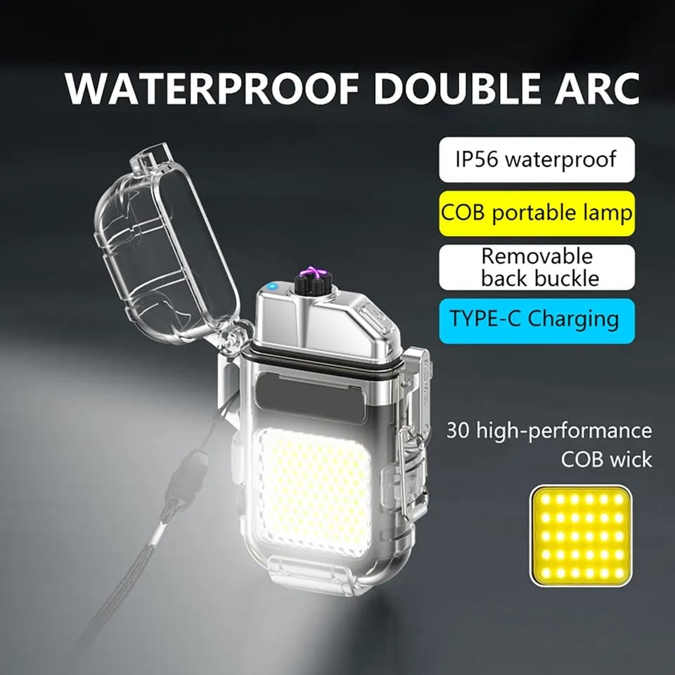 Korek Api Electric Lampu Led Cob S3 Lighter Classic Fashionable Waterproof