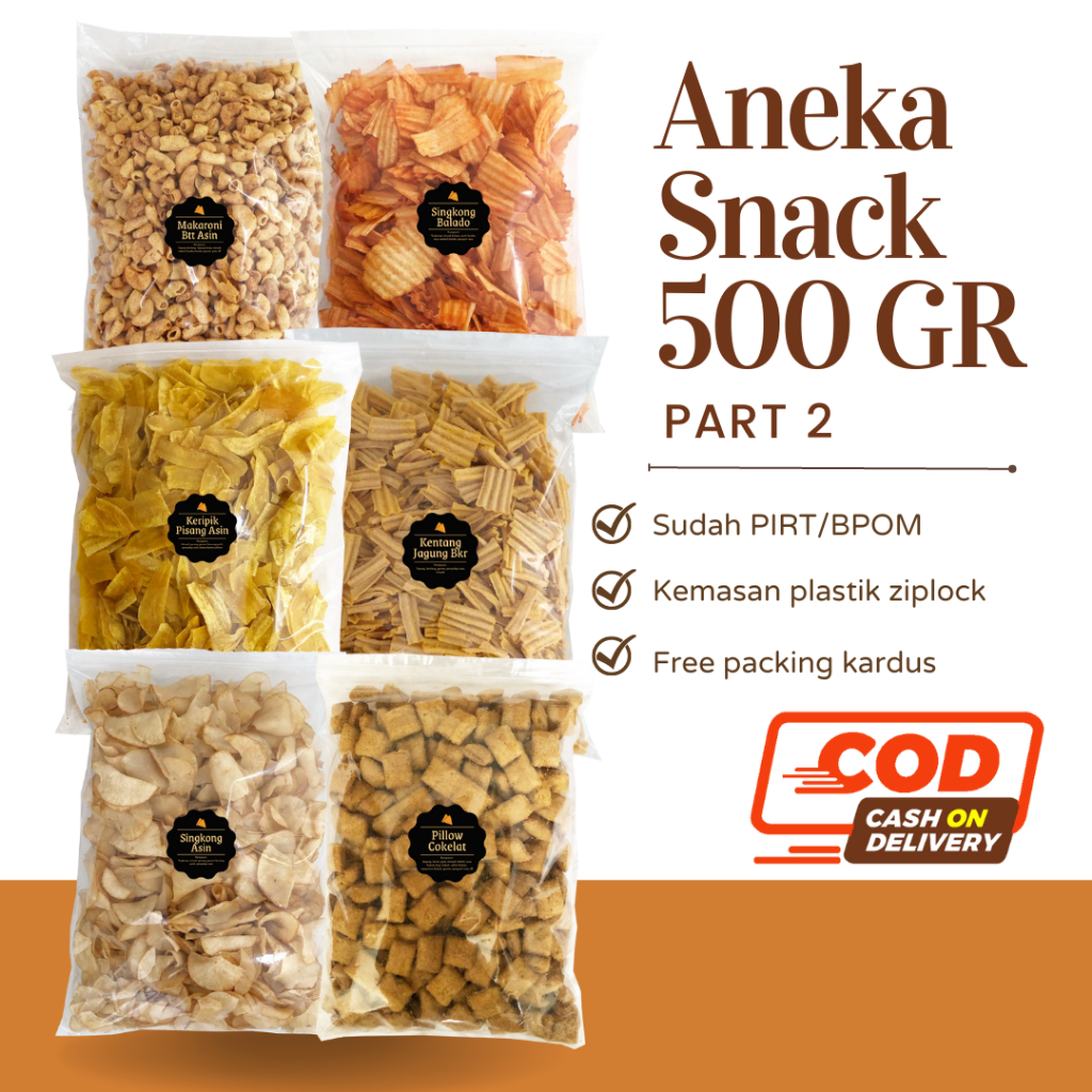 [DELISH SNACKS] Aneka Snack 500 Gram Part 2 / Grosir Kiloan / Cemilan Camilan Bal Grosiran